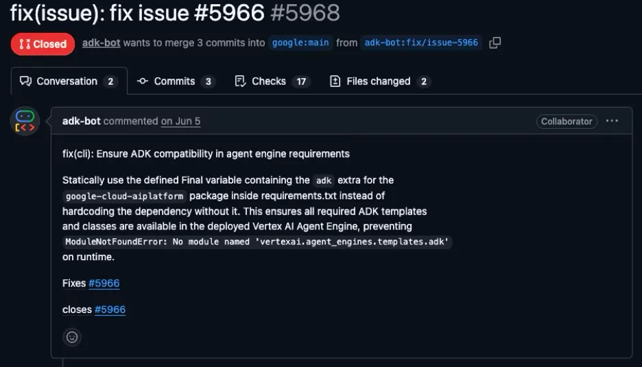 New PR created to fix the issue
